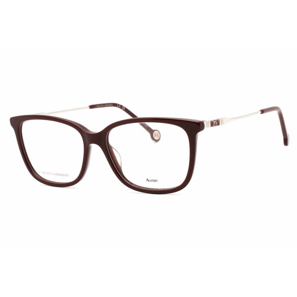 NWT Carolina Herrera CH-0072-LHF-54 Burgundy Rectangle Eyeglasses